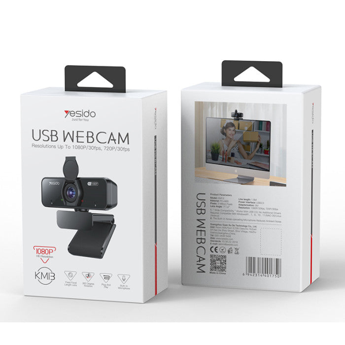 KM13 USB-kamera 1080P, 360° rotation, autofokus