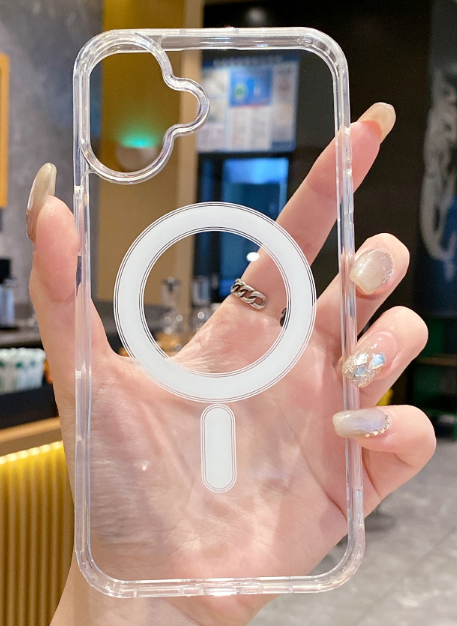 Transparent MagSafe-kompatibelt mobilskal