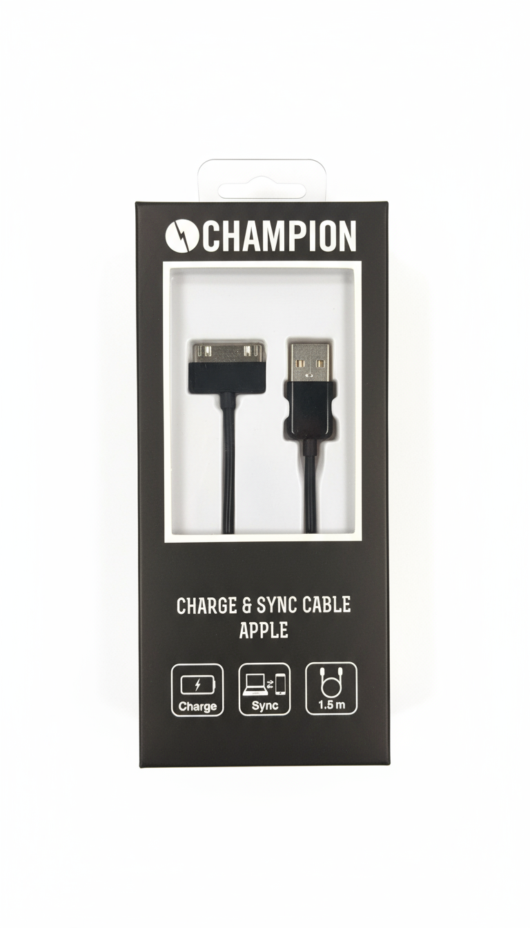 Champion Charge & Sync Cable – Apple 30-pin, 1.5 m